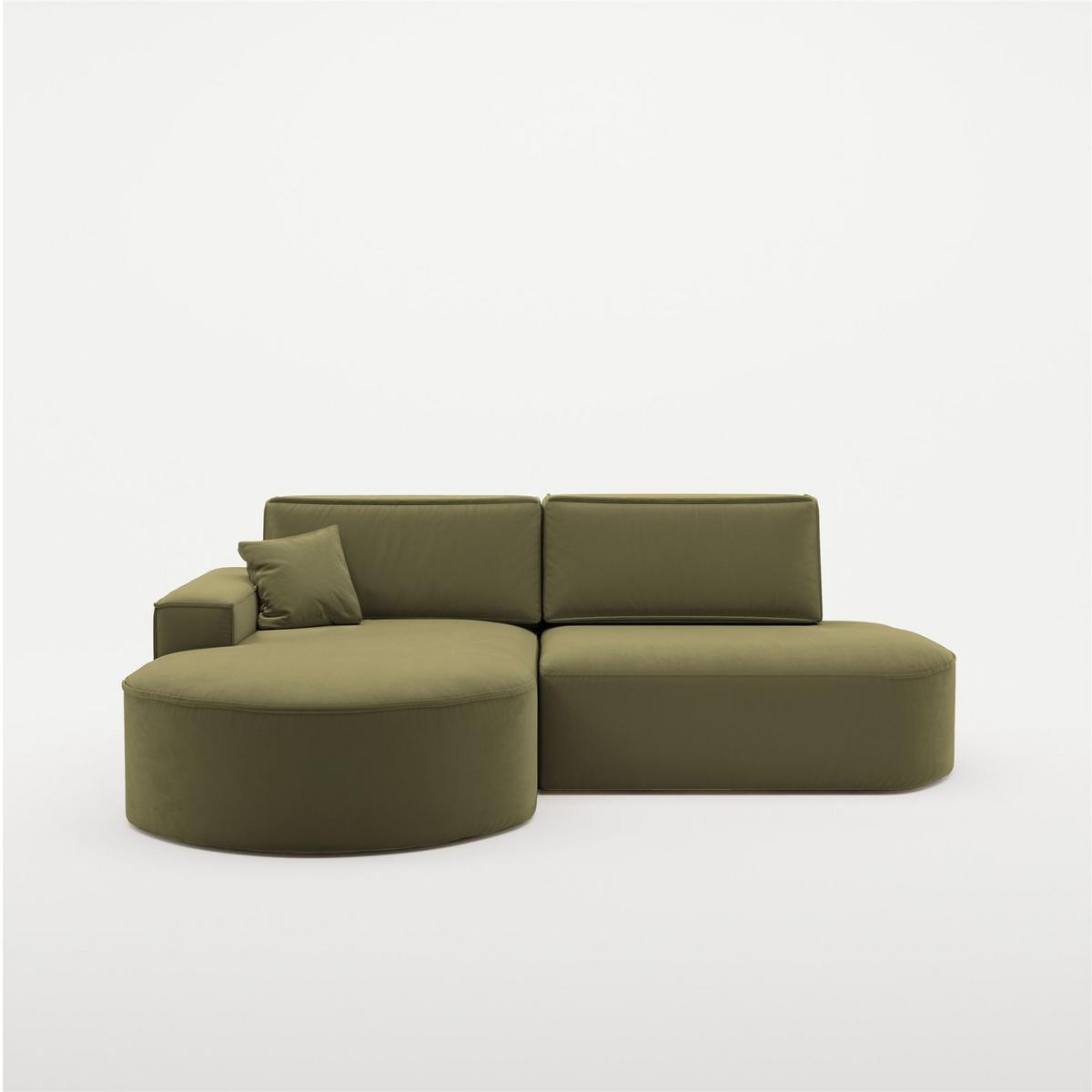 ECKSOFA Venedig Mit Schlaffunktion - Grün, Holzwerkstoff/Textil (278/179cm) - Fun Möbel