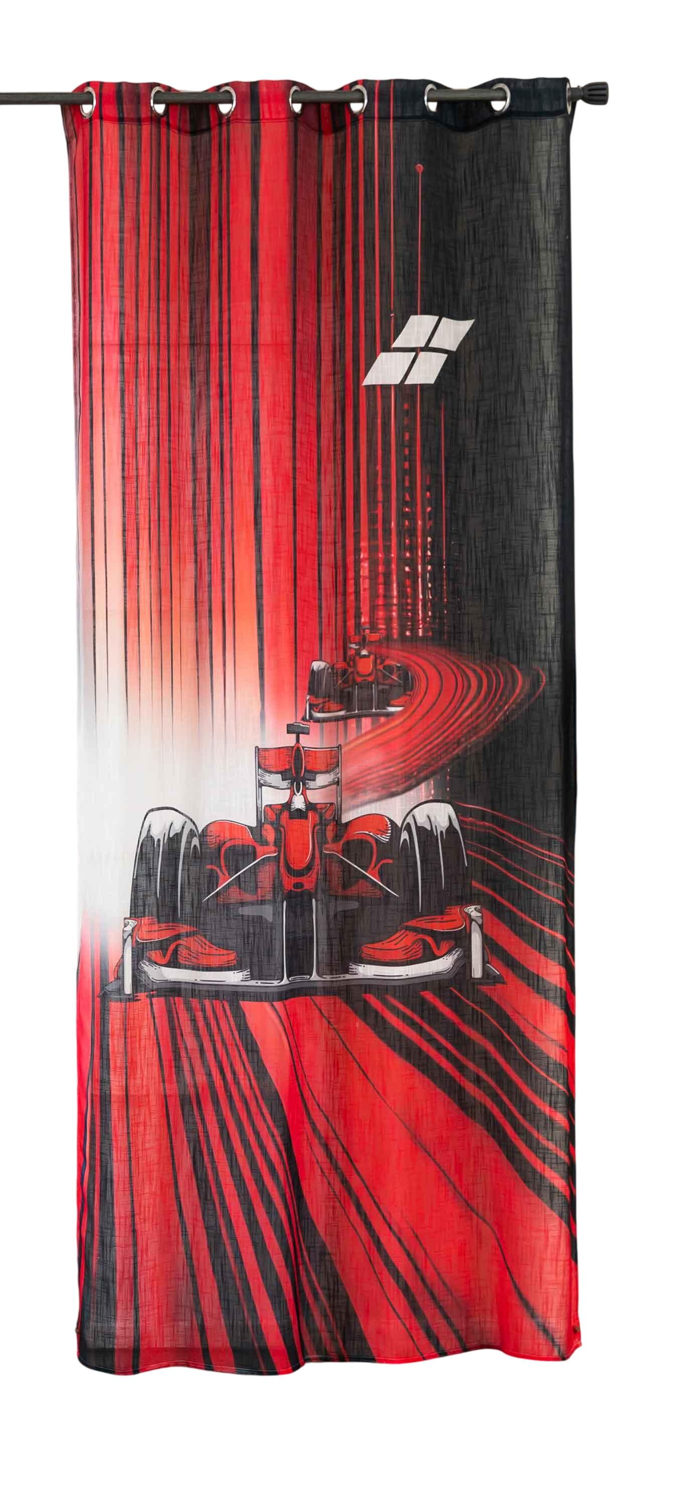 VORHANG SEOUL HxB 245x140 cm Rot - Rot, Textil (140/245cm) - Gardinenbox