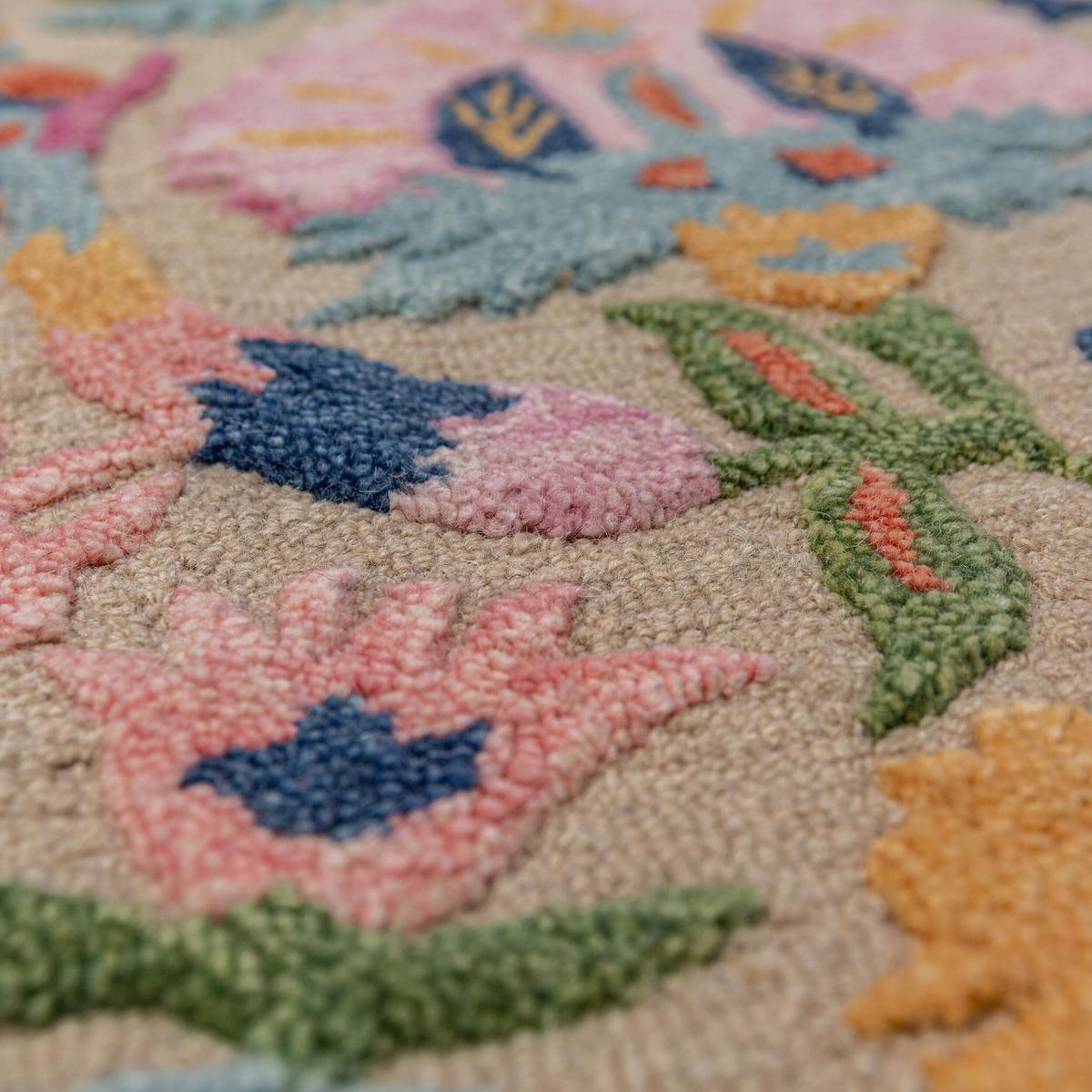WOLLTEPPICH HEDDA, floral, Bunt, 80 x 300 cm - Multicolor, Textil (300/80cm) - KADIMA DESIGN