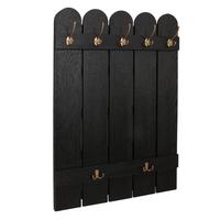 WANDGARDEROBE Schwarz - Schwarz, Holz (60/86/3cm) - MCW