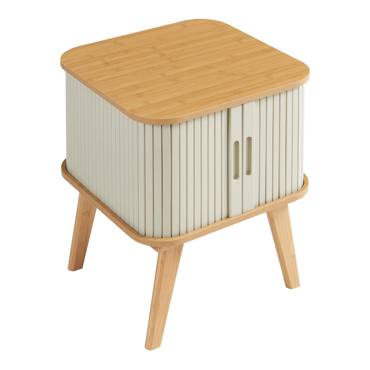 BEISTELLTISCH Tysvær - Creme, Holz/Holzwerkstoff (45/45/58.5cm) - [en.casa]