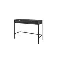 KONSOLENTISCH STELLARE 104/78/50 cm mit Schubladen, Schwarz - Schwarz, Holzwerkstoff (50/104/78cm) - MASSENO