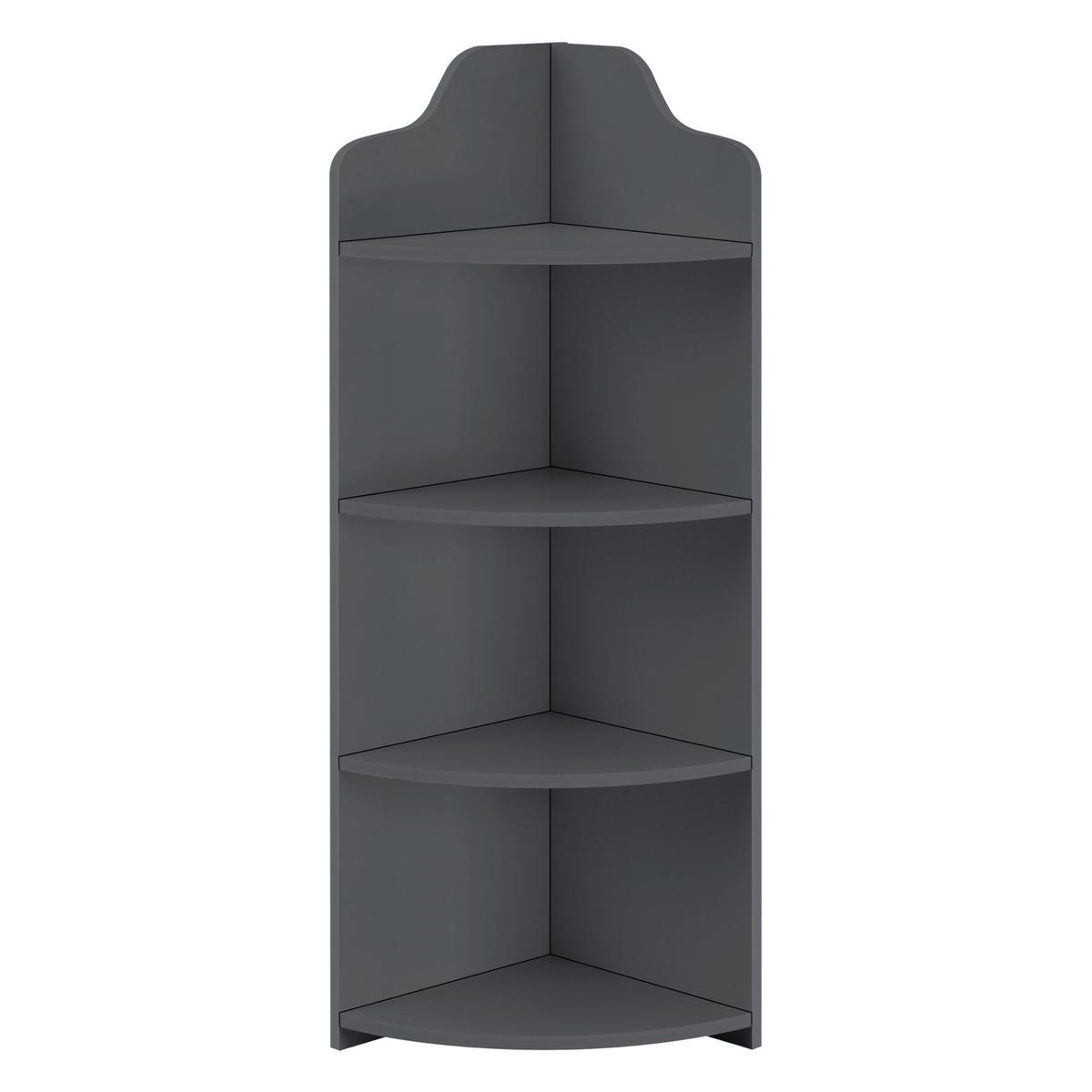 ECKREGAL Bjurholm - Dunkelgrau, Kunststoff (28/90/28cm) - [en.casa]