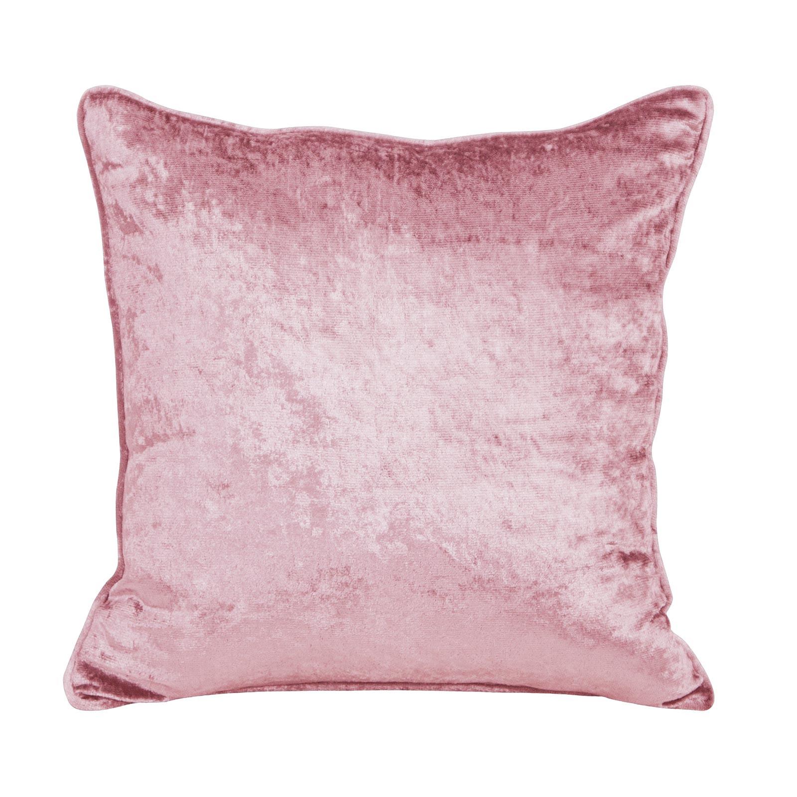 KISSENHÜLLE Pannesamt rosa 60/60 cm - Rosa, Textil (60/60cm) - Homescapes