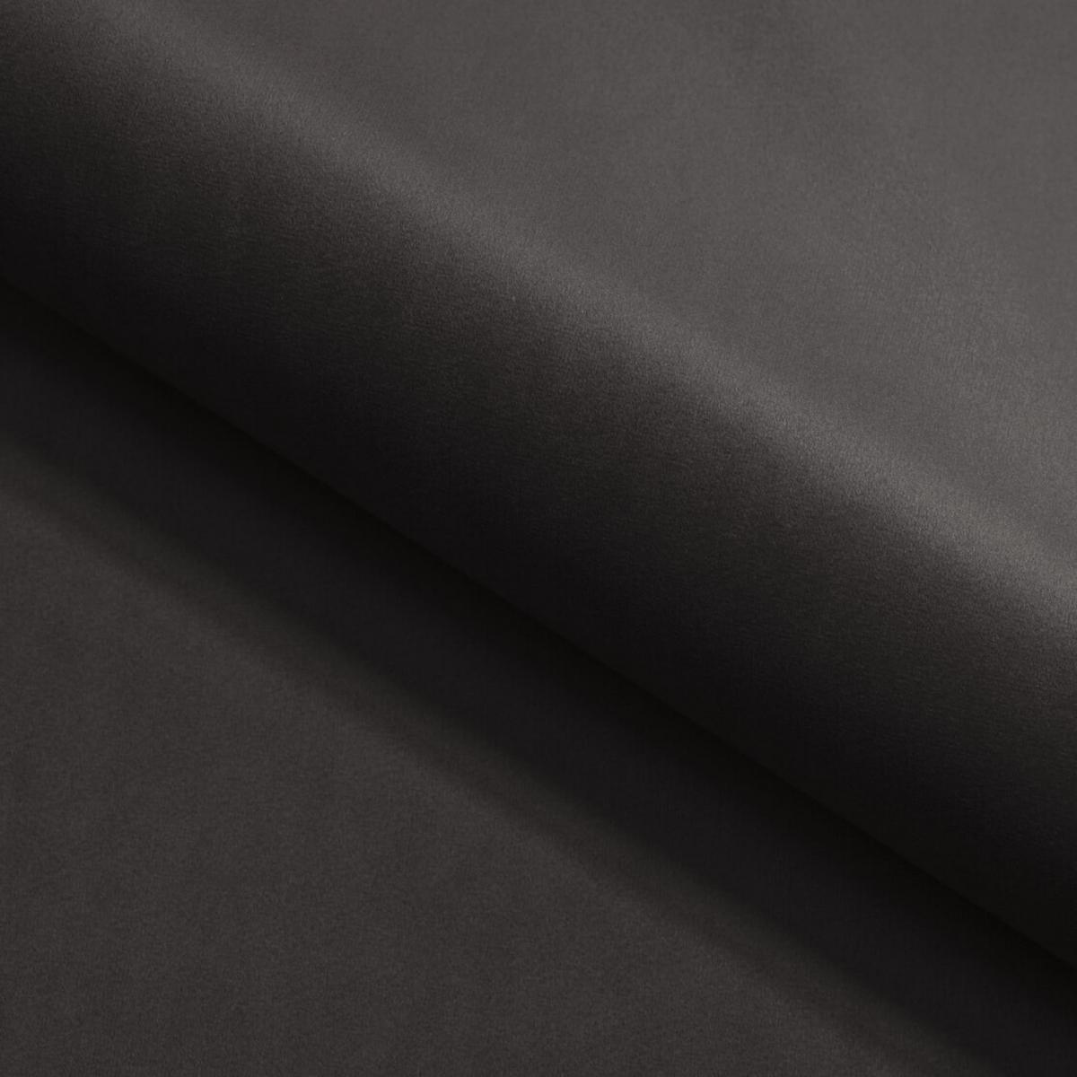 HOCKER Chesterfield Whitby Schwarz Samt mit schwarzen Füßen - Schwarz, Holz/Textil (80/45/80cm) - S-Style Möbel