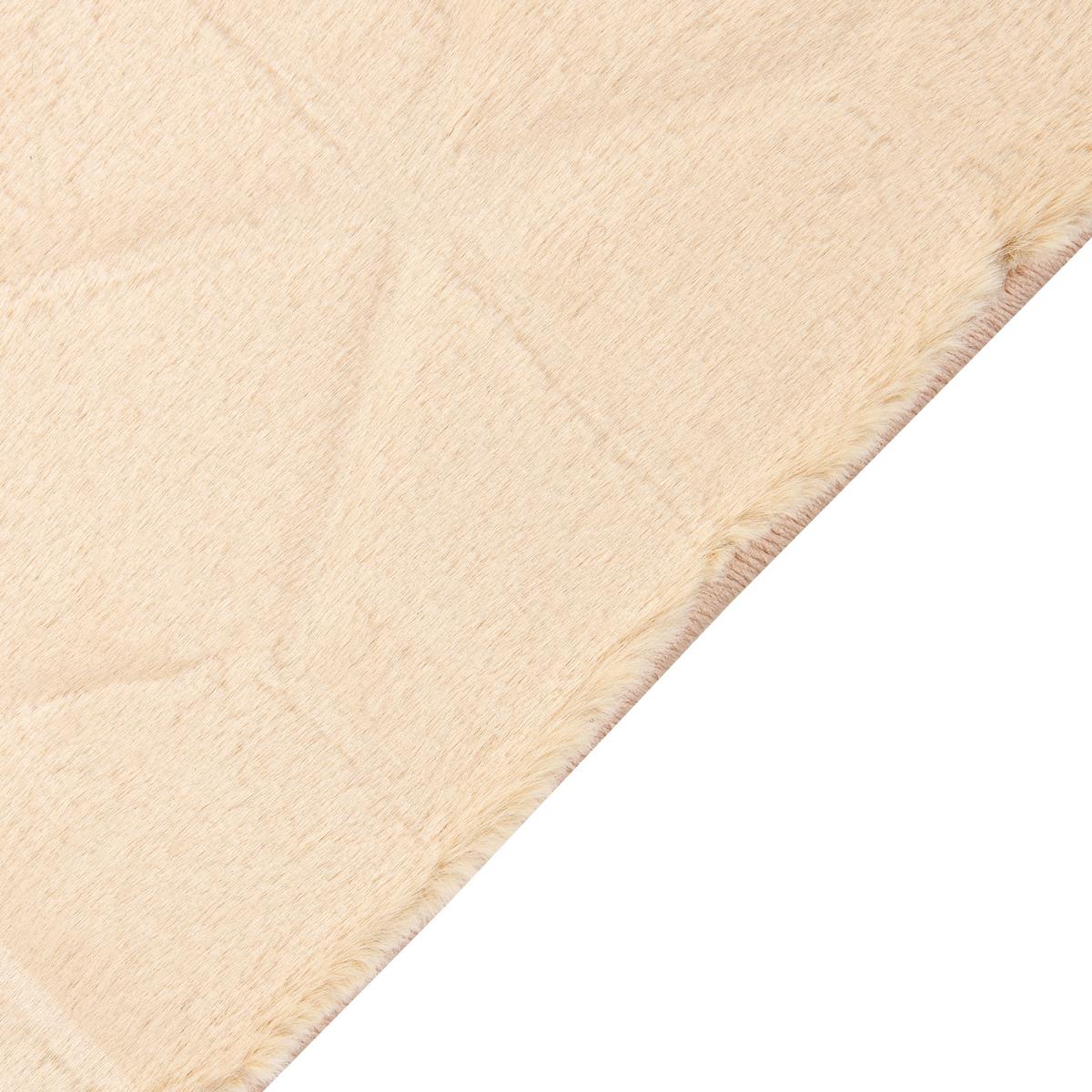 SHAGGY-KUNSTFELLTEPPICH Thatta 150/80 cm - Beige, Kunststoff (80/150cm) - Beliani