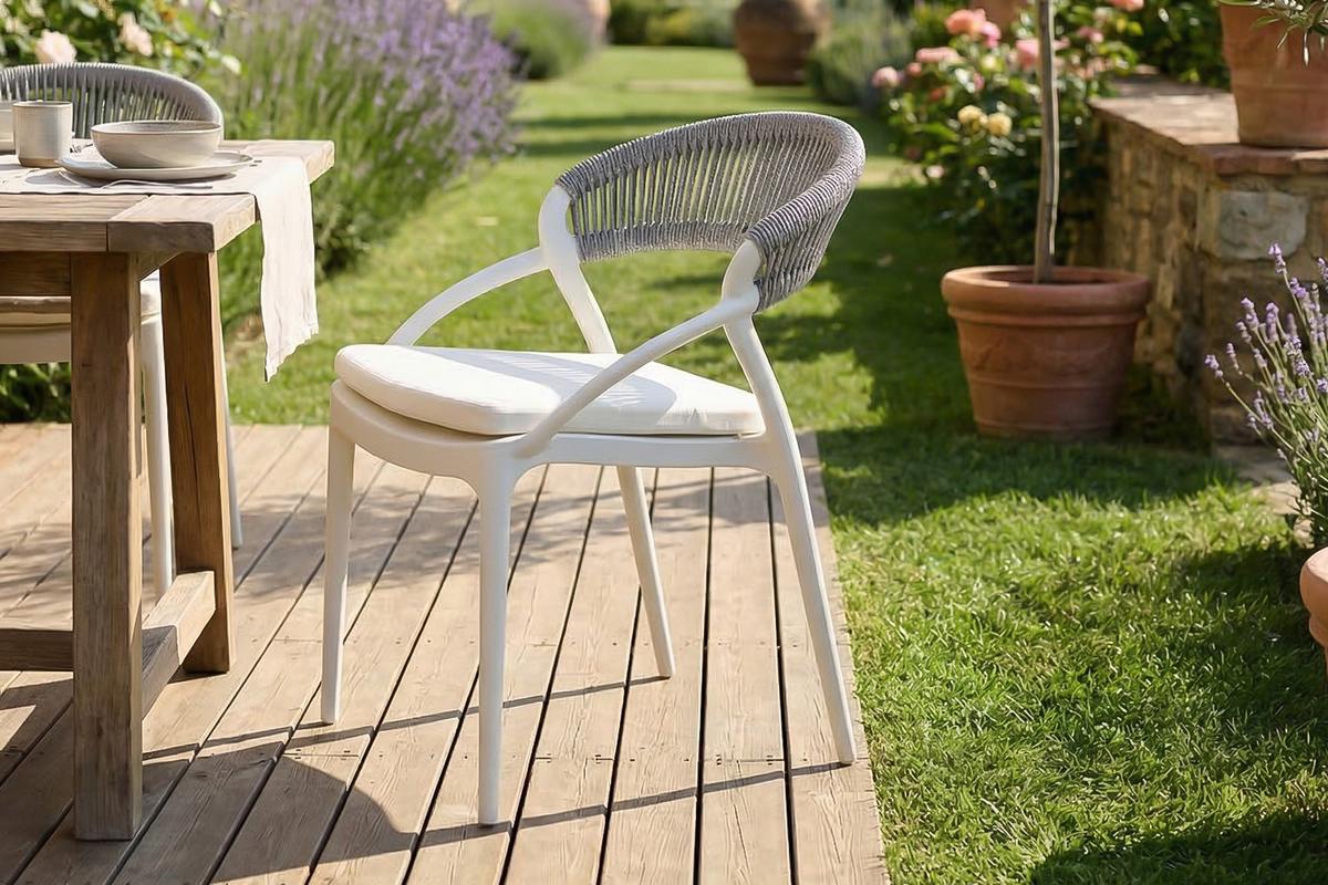 GARTENSTUHL KISO Grau Kunststoff Stapelbar (1er-Set) - Grau, Kunststoff (54/79/58cm) - KAWOLA