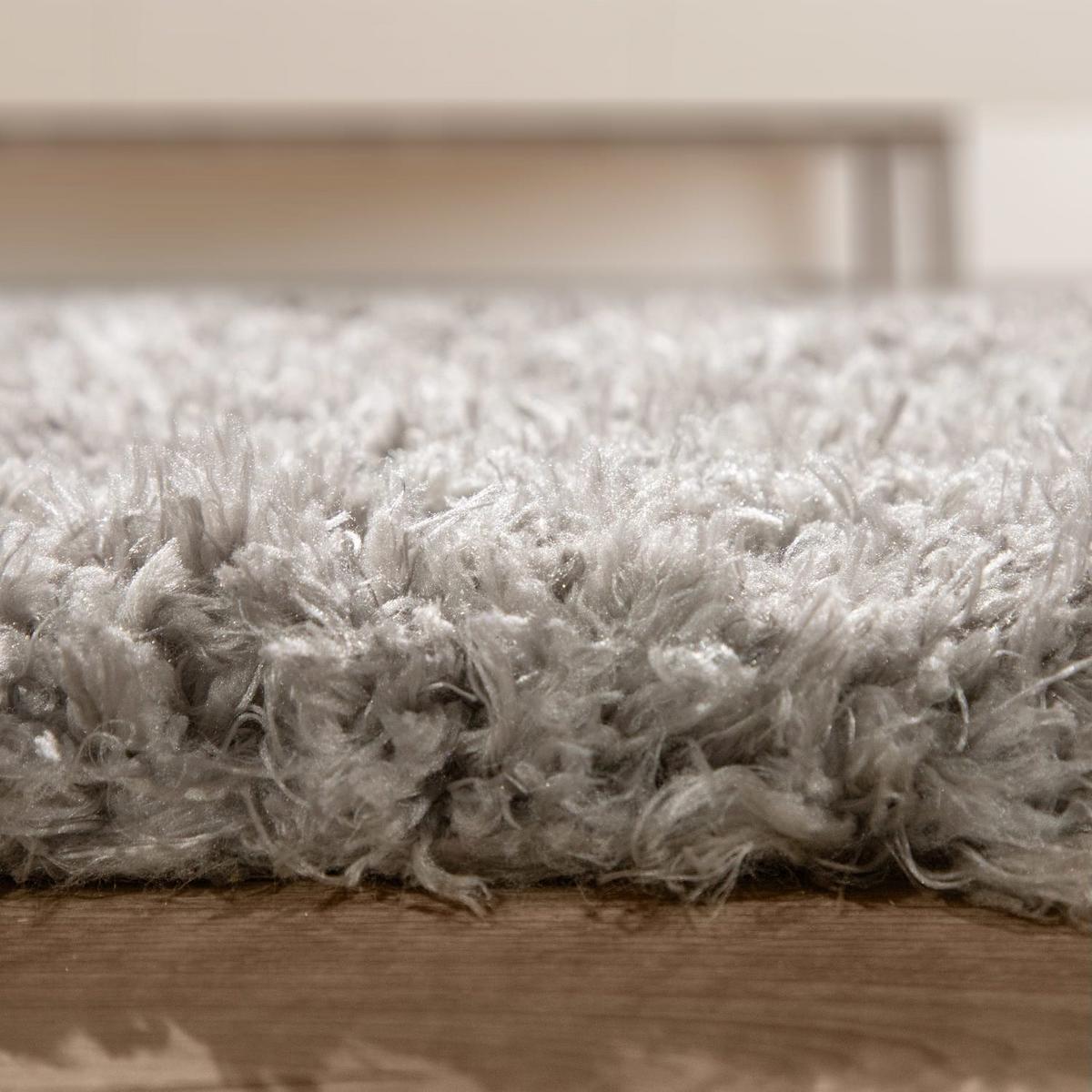HOCHFLORTEPPICH, einfarbig, Florhöhe 70 mm, Grau, 120 x 160 cm - Grau, Textil (160/120cm) - KADIMA DESIGN