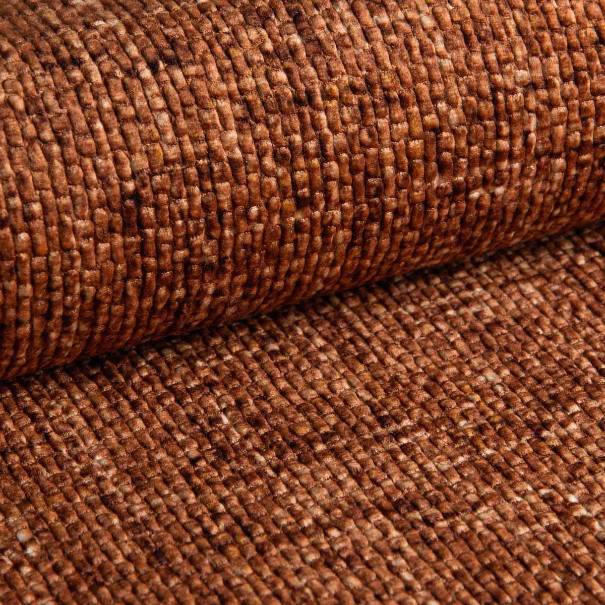 ECKSOFA Lazare 3 Sitzplätze Terracotta - Orange, Holz (217/148cm) - Petits-meubles