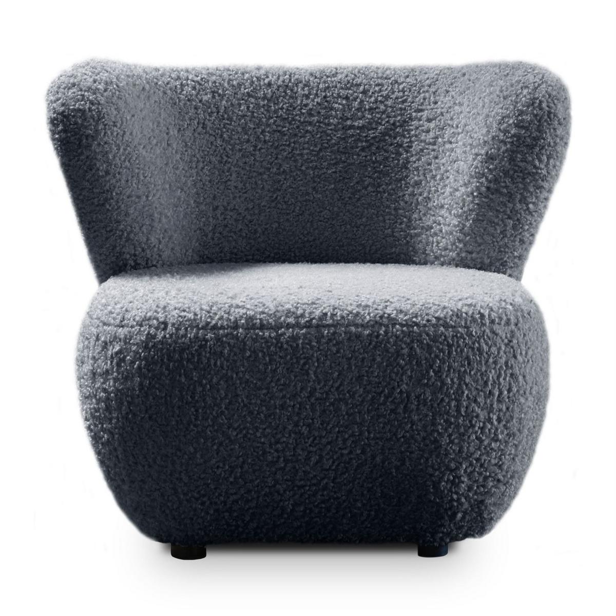 SESSEL ARLO LOUNGE Rolf 07 - Graphitfarben, Textil (85/74/58cm) - Lookway