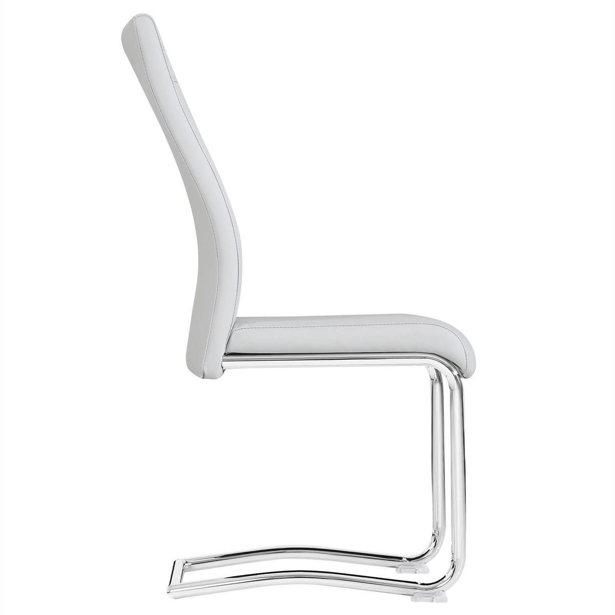 ESSZIMMERSTUHL LOANO 4er-Set grau - Grau, Textil (42/98/60cm) - CARO-Möbel