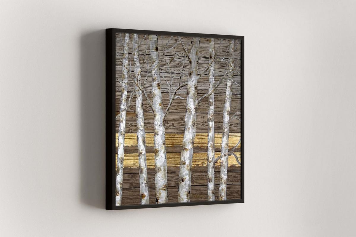ACRYLBILD HANDGEMALT 80/80 cm - Beige/Goldfarben, Holz/Textil (80/80cm) - KUNSTLOFT