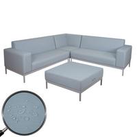 ECKSOFA OHNE ABLAGE Blau - Blau, Textil (245/82cm) - MCW