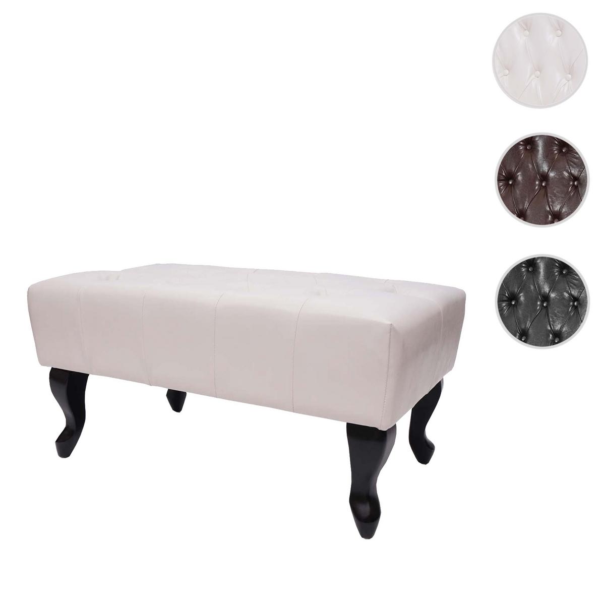OTTOMANE White - Weiß, Textil (77/39/47cm) - MCW