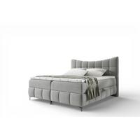 BOXBETT Charles In Freya - Grau, Holzwerkstoff/Textil (160/200cm) - Fun Möbel