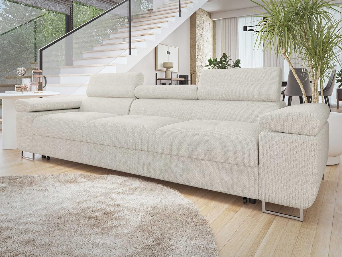 SCHLAFSOFA Torezio 3 Bis - Naturfarben, Holz/Textil (263/90/102cm) - MIRJAN24