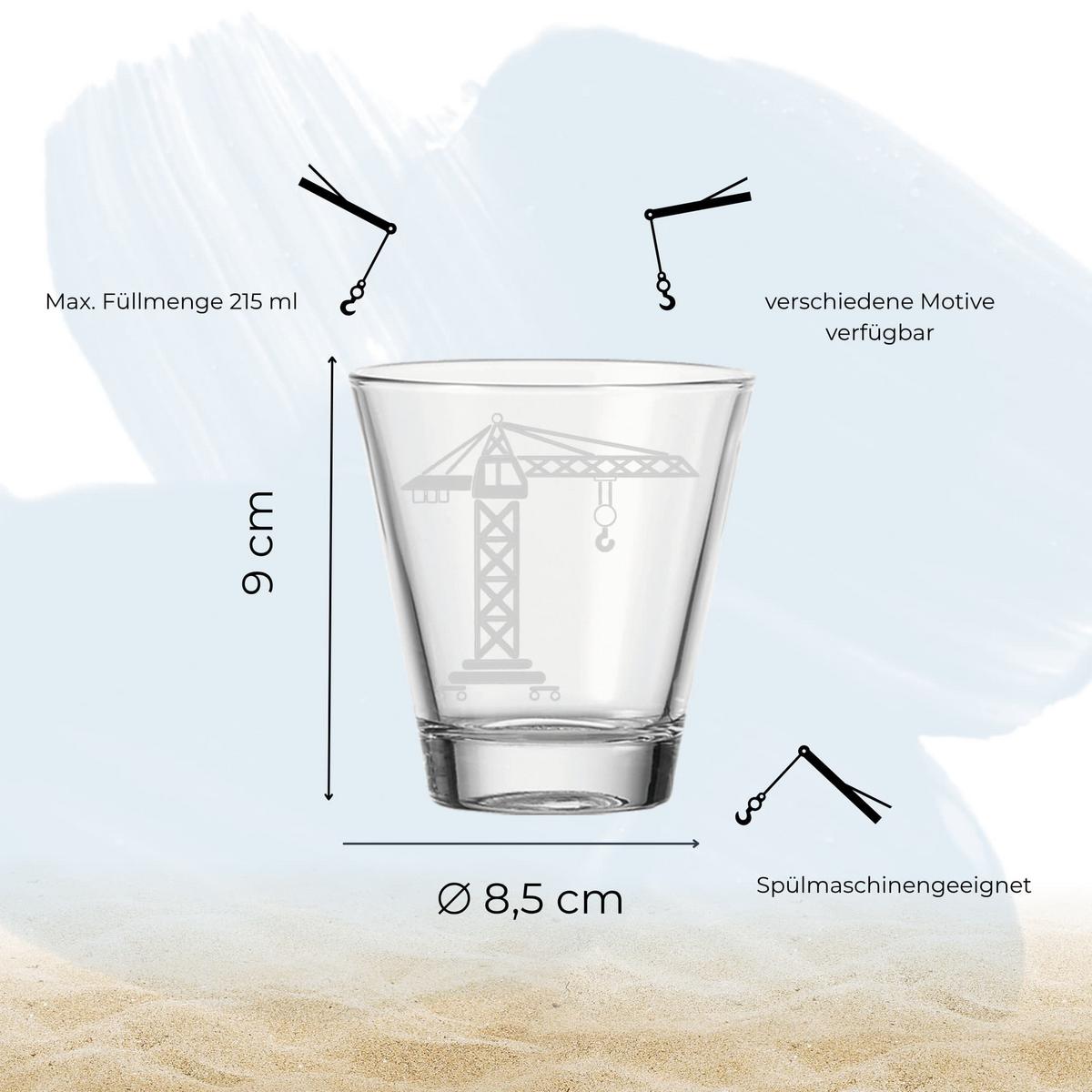 KINDERBECHER Kran transparent 215 ml - Transparent, Glas (0.215L) - LUXENTU