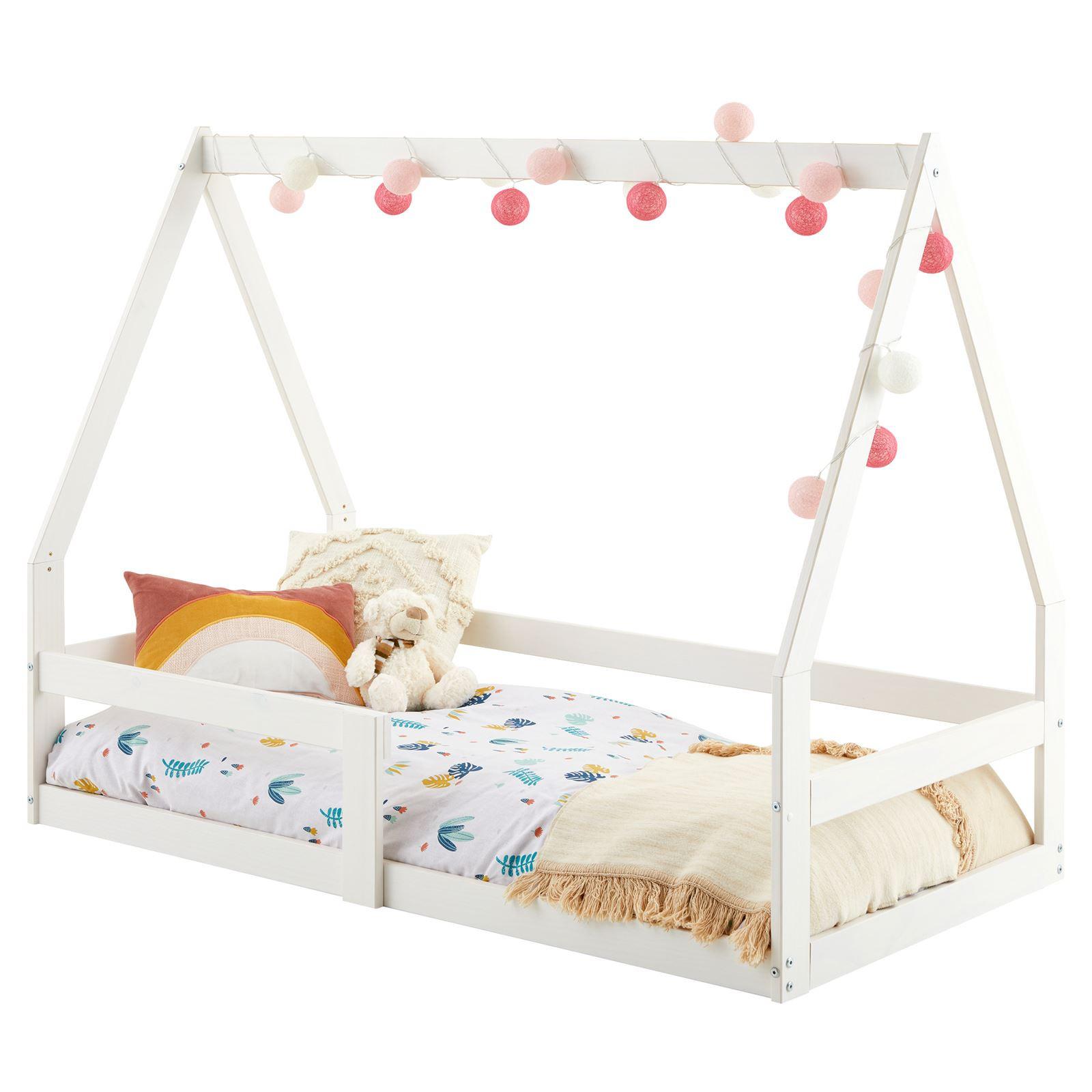 HAUSBETT LUSIA 80x160 cm weiß - Weiß, Holz (85/125/164cm) - IDIMEX