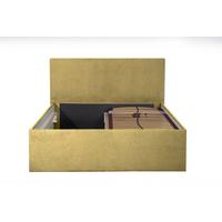 POLSTERBETT Gent Gelb 160 x 200 x 32 cm Bettkasten Mit hochwertiger Matratze H2 (bis 100 kg) und Lattenrost - Gelb, Holz (160/200cm) - Halmon Schlafkomfort Betten 
