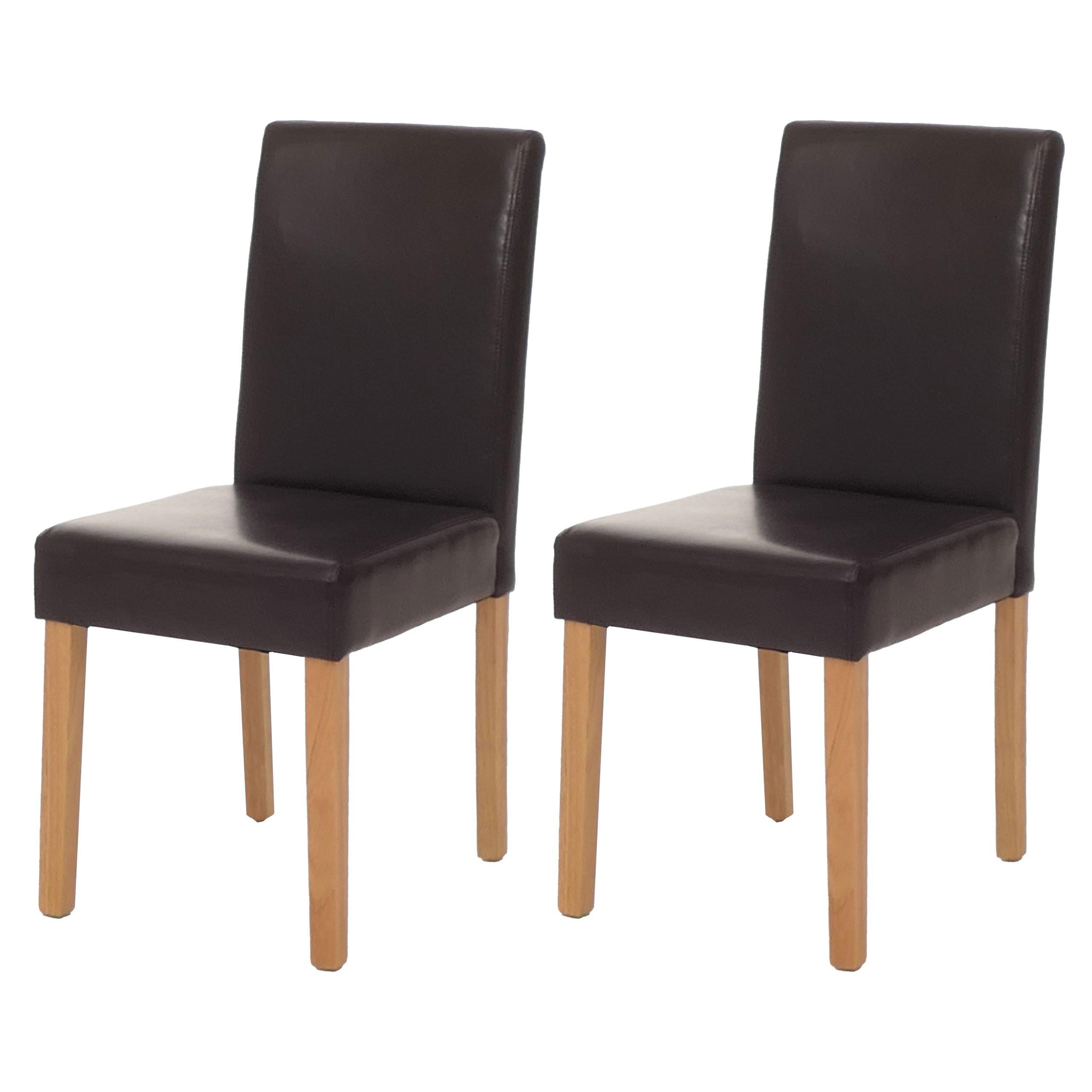 ESSZIMMERSTUHL Braun 2er-Set - Braun, Textil (43/90/56cm) - MCW