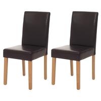 ESSZIMMERSTUHL Braun 2er-Set - Braun, Textil (43/90/56cm) - MCW