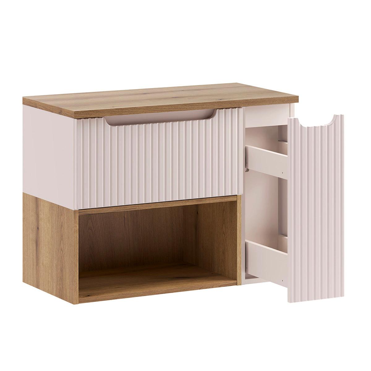 WASCHTISCHUNTERSCHRANK 80.4cm Riva Kaschmir - Beige, Holzwerkstoff (80.4/60/40cm) - Petits-meubles