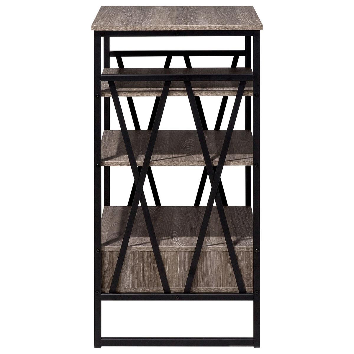 REGAL 3 Fächer Keene - Dunkelbraun, Holzwerkstoff (56/101/51cm) - Beliani