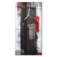 WANDUHR aus Glas 30x60 cm - Abstraktion - Multicolor, Glas (30/60/0.4cm) - TULUP