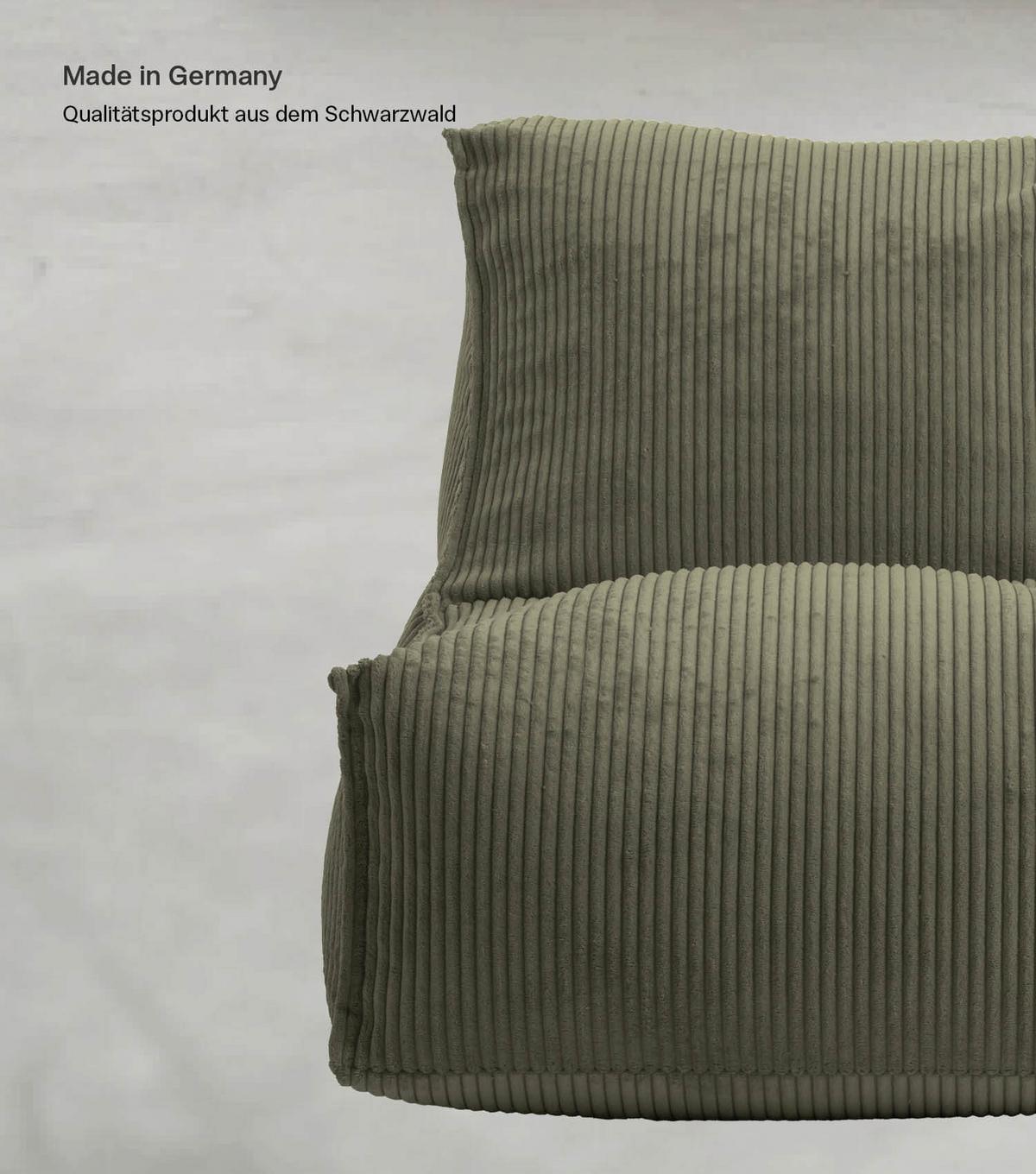SITZSACK Cord Der Gelassene - Grün, Textil (60/65/95cm) - Mokebo