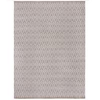WOLLTEPPICH handgewebt ROTHER, mit Diamant Muster, Beige, 80 x 150 cm - Beige, Textil (150/80cm) - KADIMA DESIGN