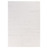 TEPPICH Kurzflor ILLER in Creme, mit 3D-Design, aus Jute, Florhöhe 12 mm, 120 x 170 cm - Beige, Textil (170/120cm) - KADIMA DESIGN