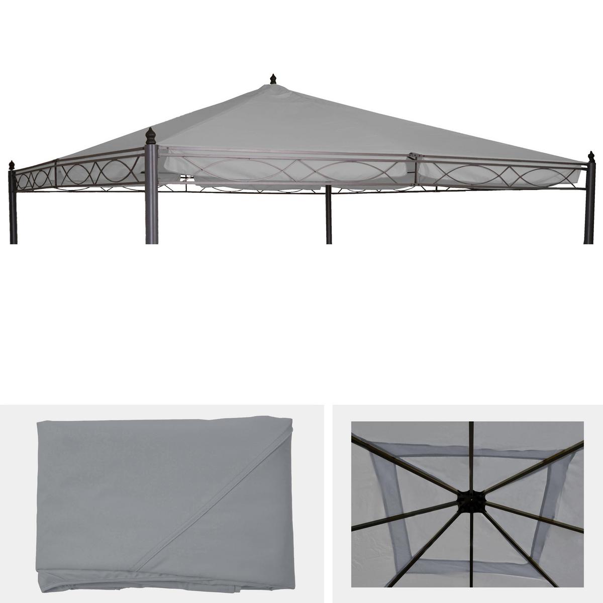 ERSATZBEZUG DACH FÜR PERGOLA CALPE Hellgrau - Hellgrau, Textil (380/1/380cm) - MCW