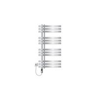 BADHEIZKÖRPER elektrisch Iron EM 500x1000 mm Chrome mit Heizstab 300W Digital - Chromfarben, Metall (50/100/3cm) - LuxeBath