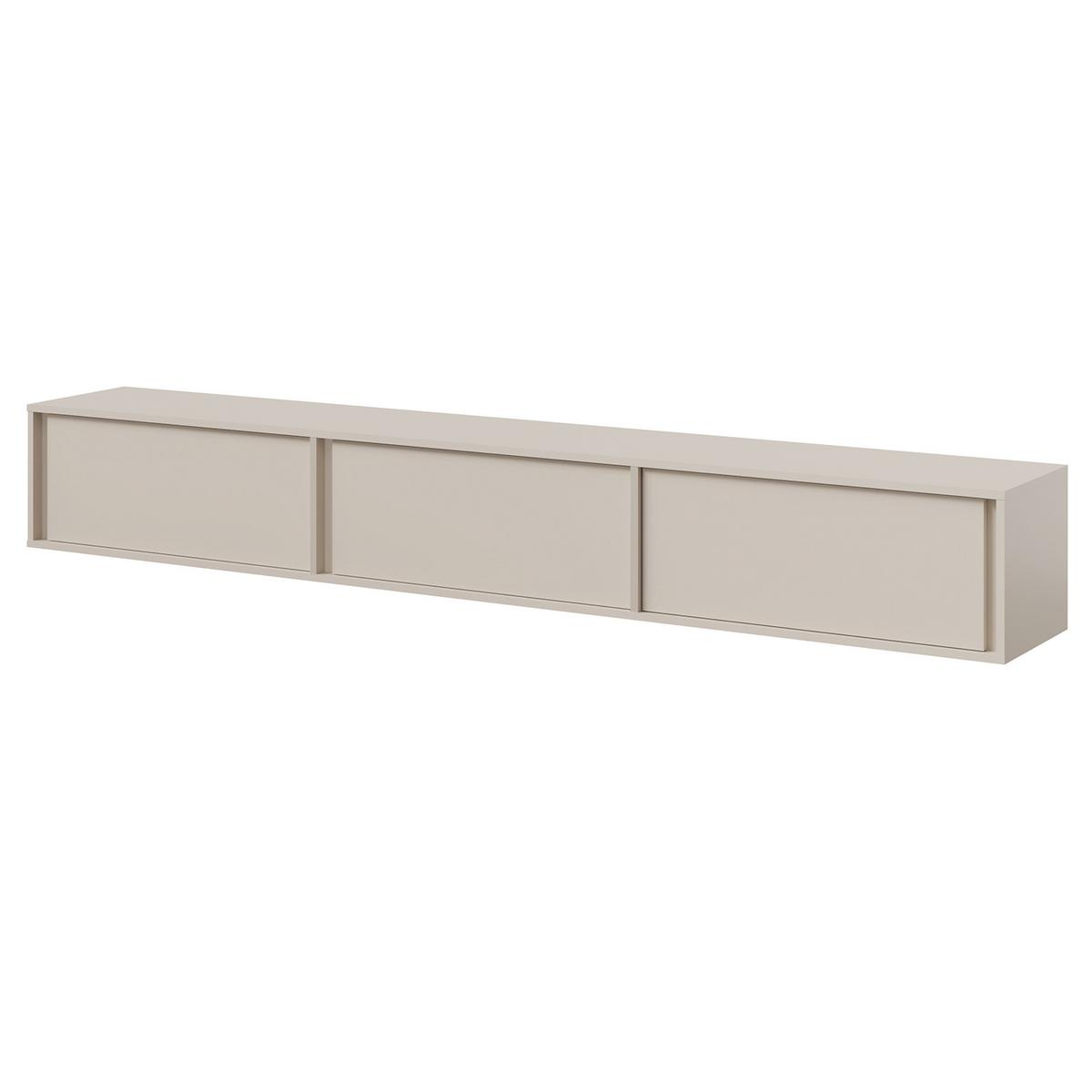 WOHNWAND Vero 2-teilig Wohnzimmer-Set mit TV-Lowboard und Hochschrank, Kaschmir - Kaschmir, Holzwerkstoff (230/185/35cm) - Beautysofa