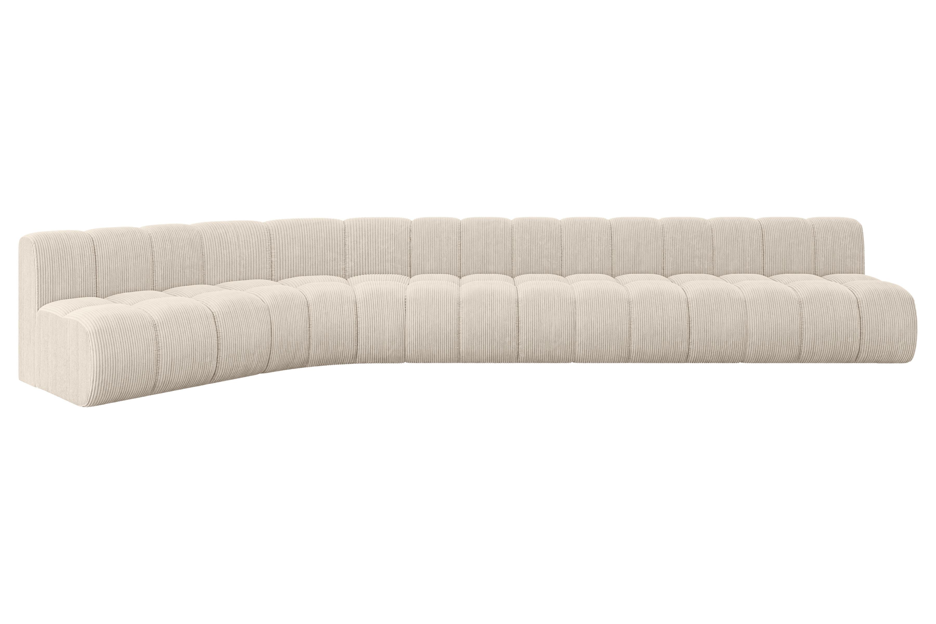 ECKSOFA modulares Sofa Montra-L3 - 472x174x70 cm Beige - Beige, Holzwerkstoff/Textil (472/174cm) - ALTDECOR