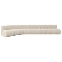ECKSOFA modulares Sofa Montra-L3 - 472x174x70 cm Beige - Beige, Holzwerkstoff/Textil (472/174cm) - ALTDECOR