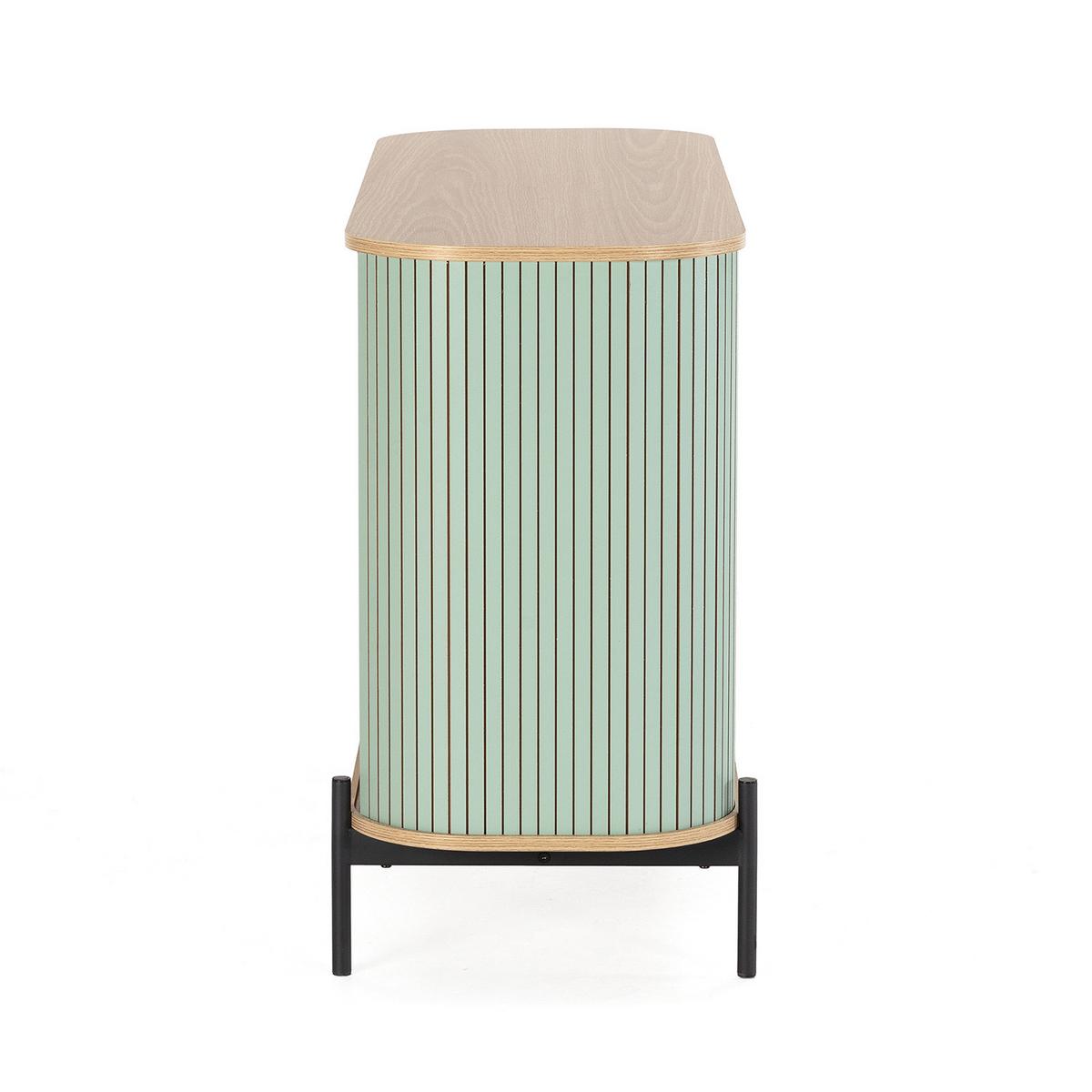 SIDEBOARD Mónaco 2 türen blaue Farbe - Blau, Holzwerkstoff (120/75/40cm)