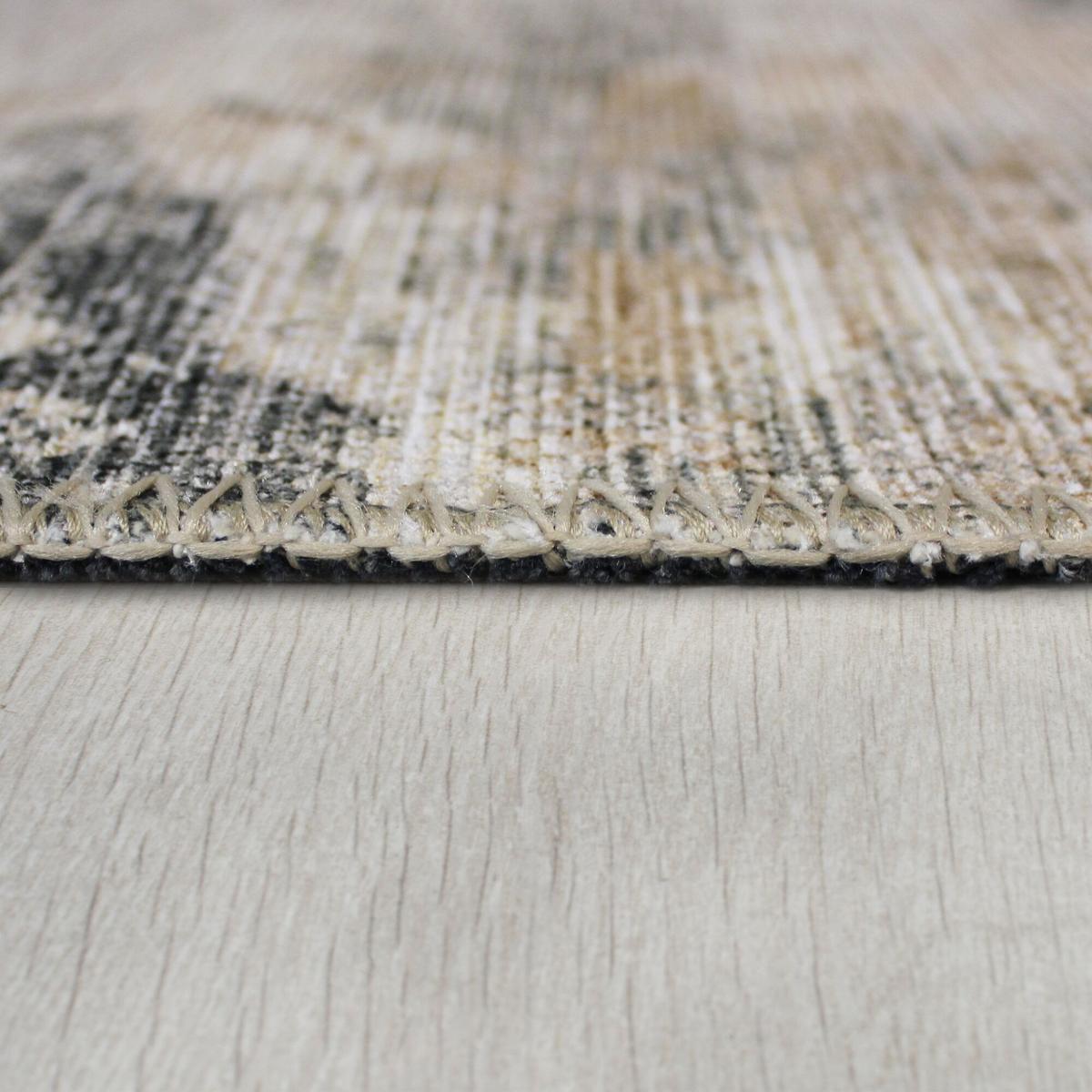 TEPPICH Waschbar HURST, abstrakt, Gelb-Natur, 115 x 170 cm - Beige, Textil (170/115cm) - KADIMA DESIGN