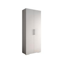 DREHTÜRENSCHRANK 236.7/100/47 2-türig - Schwarz/Weiß, Holz/Metall (100/236.7/47cm) - MÖBEL KRYSPOL