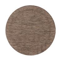OUTDOORTEPPICH, mit Bordüre, aus Polypropylen, Braun, Ø 120 cm - Braun, Textil (120/120cm) - KADIMA DESIGN