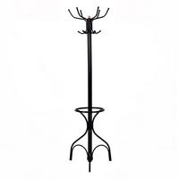 GARDEROBENSTÄNDER 190cm Schwarz - Schwarz, Metall (54/190/54cm) - COSTWAY