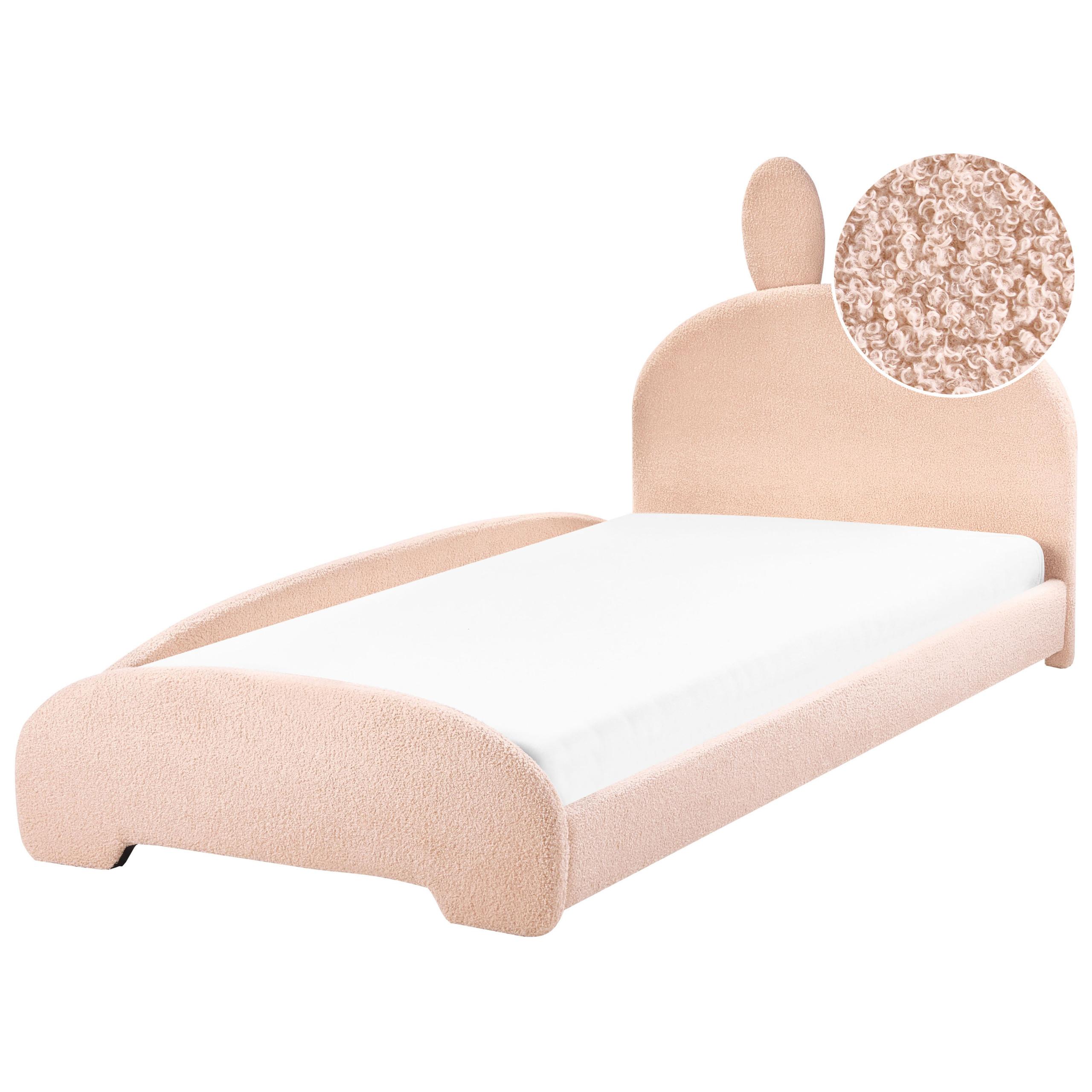 KINDERBETT 90x200 cm Beige Perros - Beige, Textil (90/200cm) - Beliani