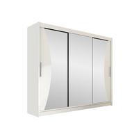 KLEIDERSCHRANK Aston IV - Silberfarben/Weiß, Holzwerkstoff/Kunststoff (250/215/58cm) - MIRJAN24