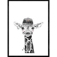 POSTER Giraffe – Kinder A3 Rahmenlos - Klar, Papier (29.7/5/42cm) - Nacnic