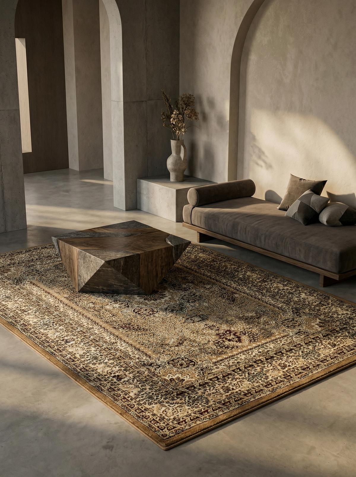 TEPPICH Kurzflor TANNHEIM in Beige, orientalisch, 120 x 170 cm - Beige, Textil (170/120cm) - KADIMA DESIGN