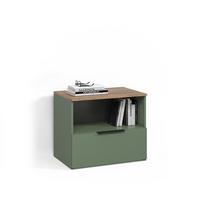 KOMMODE Piave Grün mit klappe - Grün, Holzwerkstoff (60/50/40cm) - Livinity®
