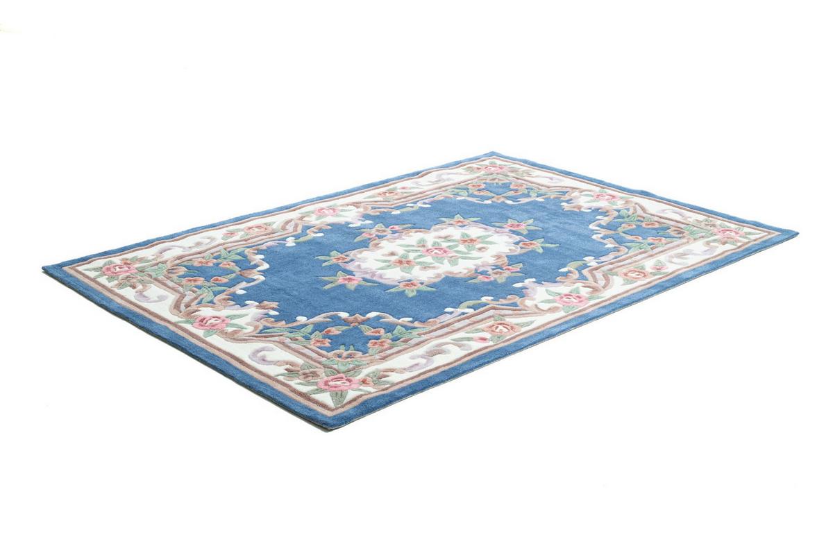 HANDTUFTTEPPICH Ming 190x290 cm - Blau, Textil (190/290cm) - THEKO