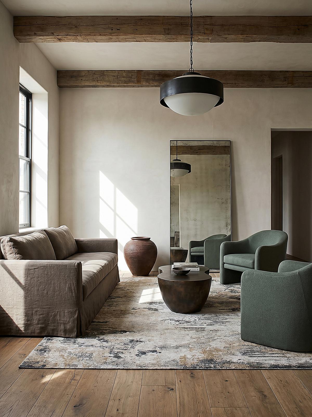TEPPICH Waschbar HURST, abstrakt, Gelb-Natur, 115 x 170 cm - Beige, Textil (170/115cm) - KADIMA DESIGN