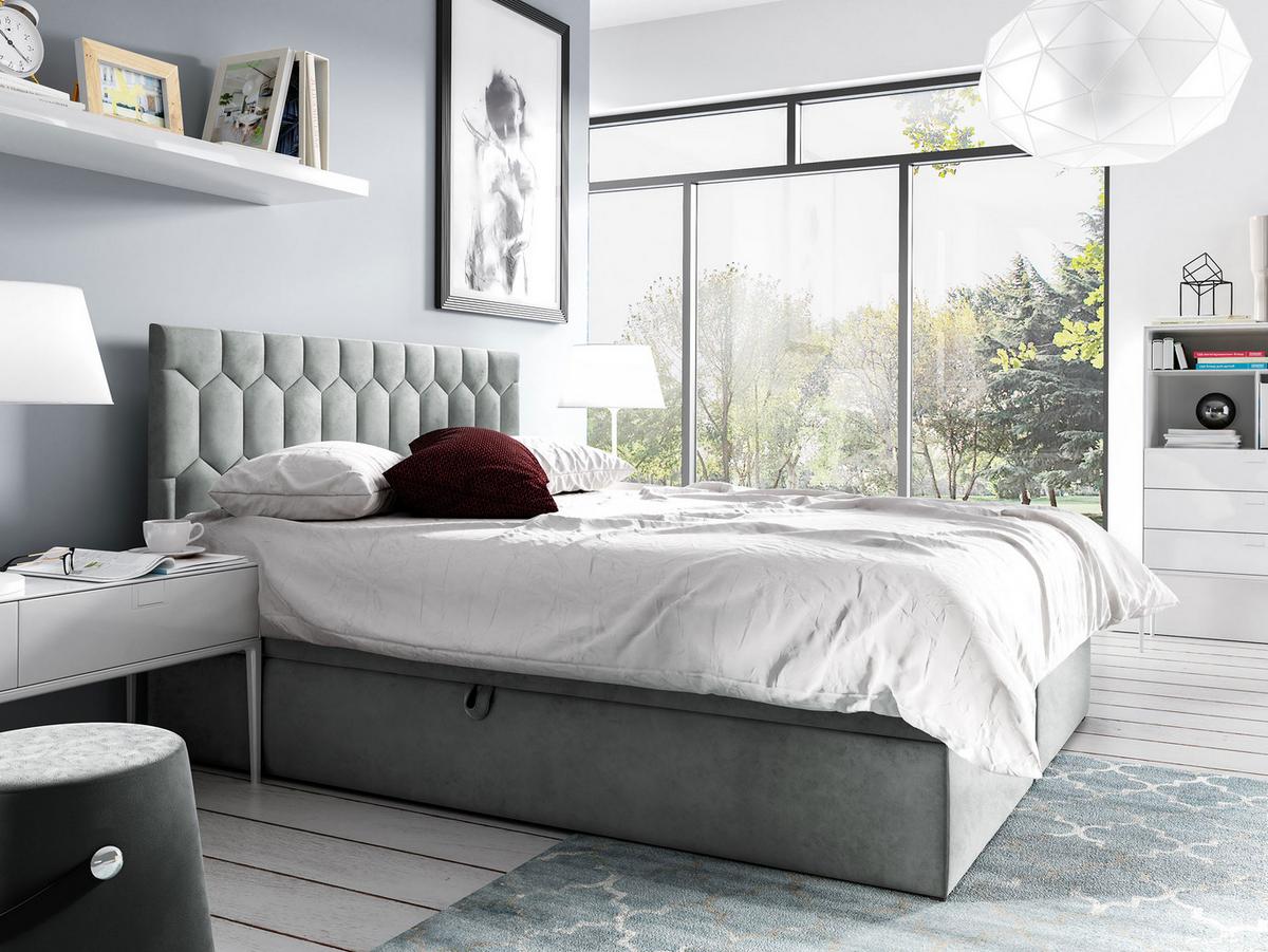BOXBETT Top M24 - H3 - Grau, Holz (160/200cm) - MIRJAN24