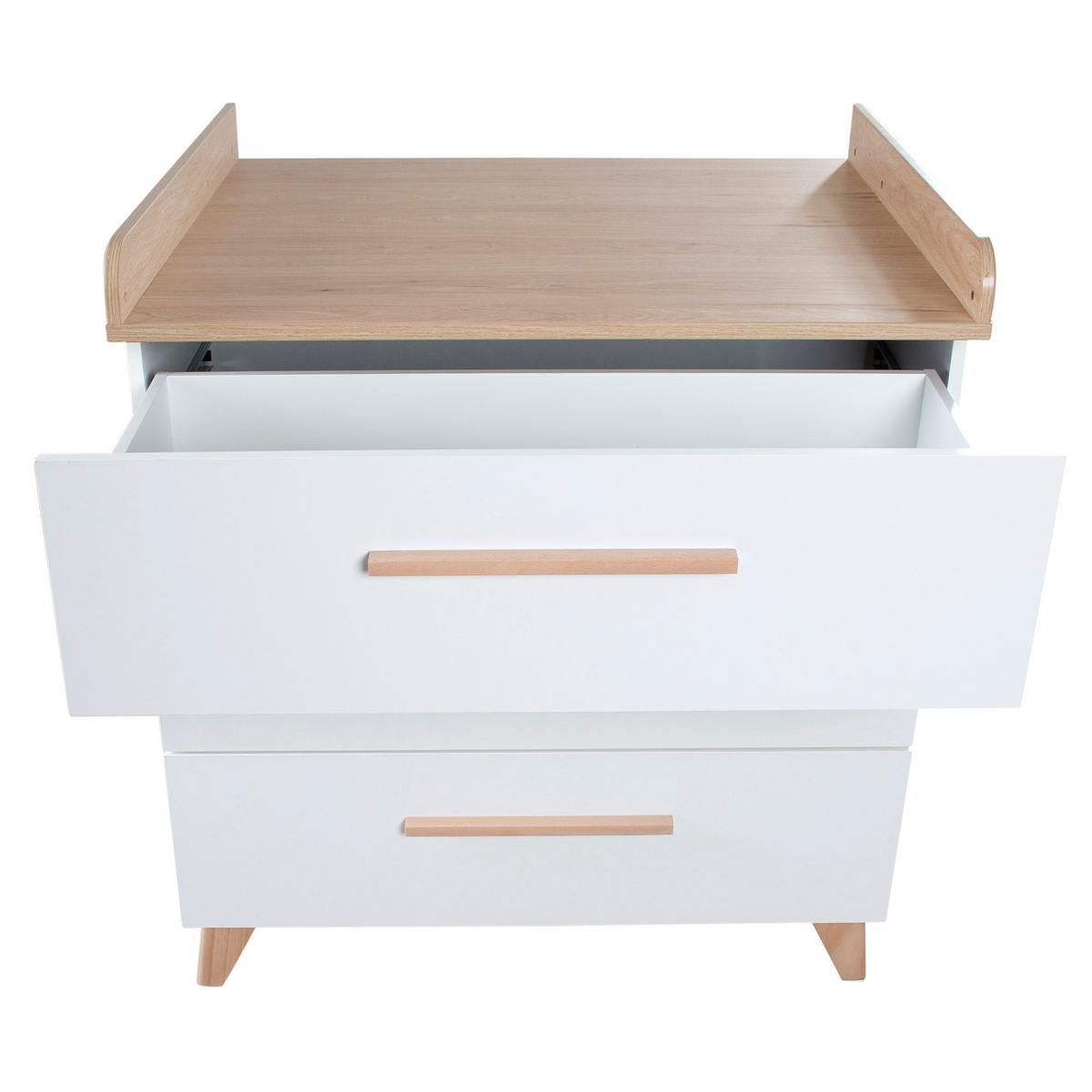 BABYZIMMER Leon 2-teilig I - Weiß, Holz (1/1/1cm) - Roba